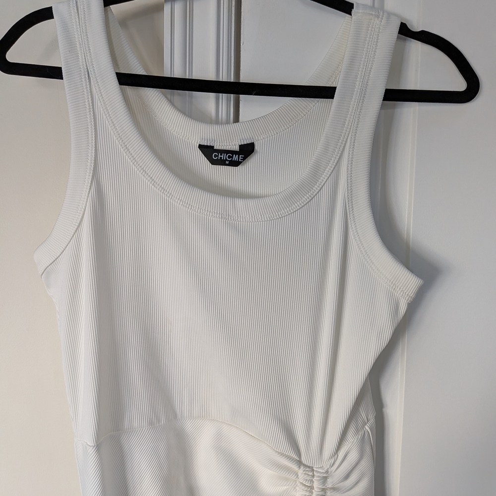 Chicme White Maxi Dress with Side Slit - Picture 5 of 9